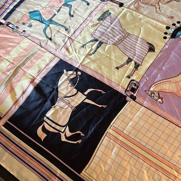 Pastel Equestrian Scarf - Picture 7 of 7